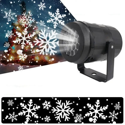 Christmas Snowflake Projector Light – LED Rotating Spotlight - Home & Garden > Decor