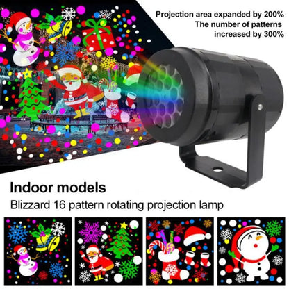 Christmas Snowflake Projector Light – LED Rotating Spotlight - 4W AU - Home & Garden >
