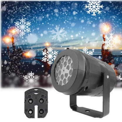 Christmas Snowflake Projector Light – LED Rotating Spotlight - AU - Home & Garden > Decor