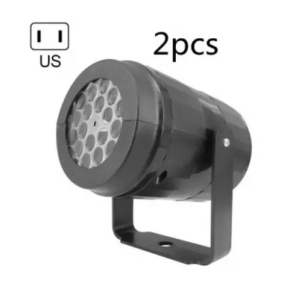Christmas Snowflake Projector Light – LED Rotating Spotlight - US2pcs - Home & Garden >