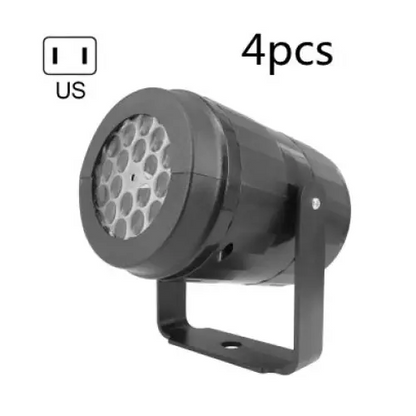Christmas Snowflake Projector Light – LED Rotating Spotlight - US4pcs - Home & Garden >