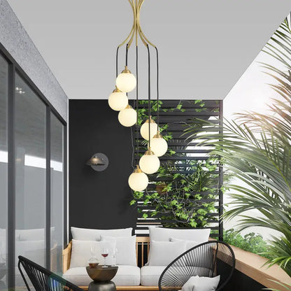 Creative Nordic Modern Chandelier for Staircase Living Dining - Home & Garden > Lighting