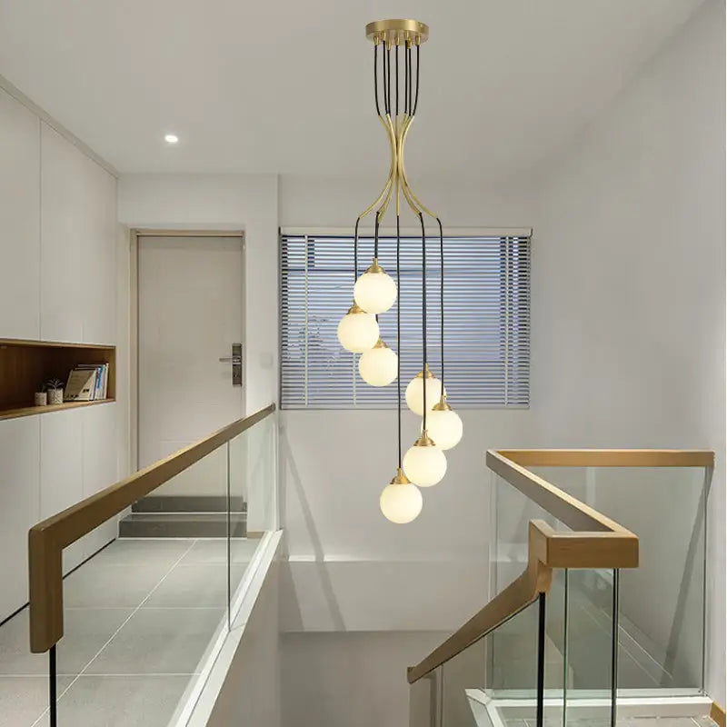 Creative Nordic Modern Chandelier for Staircase Living Dining - 7 Bulbs Home & Garden >