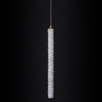 Crystal Pendant Light with Adjustable Strip for Bedroom Dining - Lighting