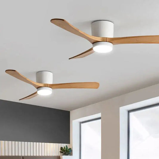 Low Floor DC Motor Ceiling Fan with Light for Living,Bedroom - Fans