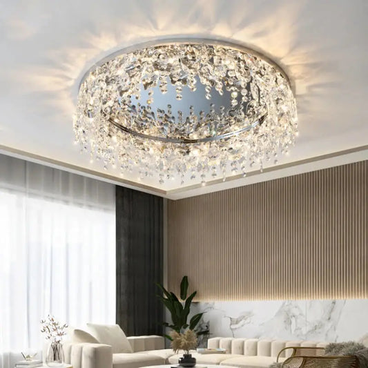 Luxury Ceiling Butterfly Crystal Chandelier for Living Bedroom - Gold chandelier