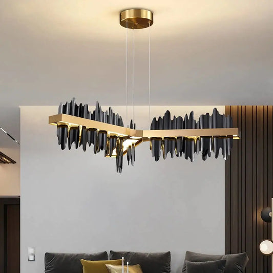 Luxury Hanging Rectangle Chandelier for Living Bedroom Dining