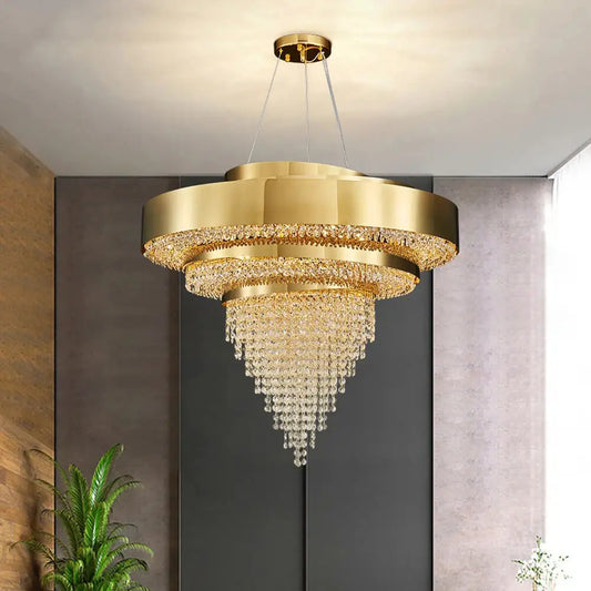 Luxury Large Creative Crystal Chandelier for Living Bedroom - Dia60xH55cm / NOT dimmable