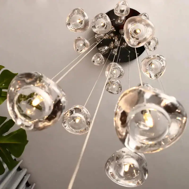 Luxury Modern Crystal LED Chandelier for Staircase Lobby - Home & Garden > Lighting