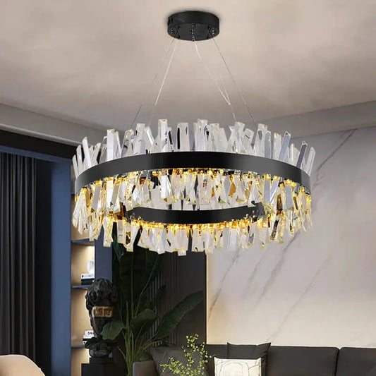 Luxury Modern Hanging Round Chandelier for Living Bedroom