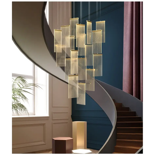 Luxury Modern LED Chandelier for Staircase Living Lobby - Home & Garden > Lighting