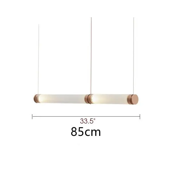 Luxury Nordic Colored Glass Pendant Light for Dining Kitchen - L33.5’ / L85.0cm Cool