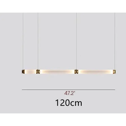 Luxury Nordic Colored Glass Pendant Light for Dining Kitchen - L47.2’ / L120.0cm Cool