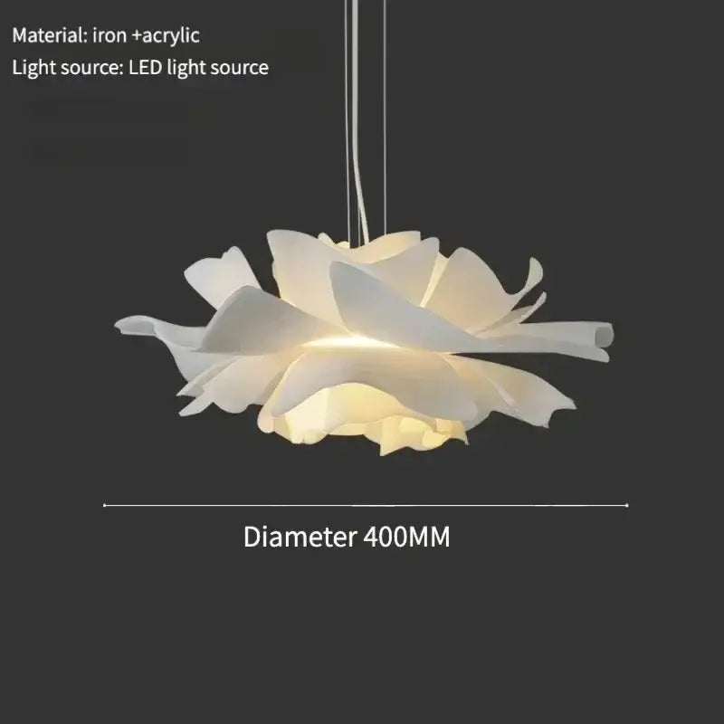Modern Acrylic Flower Chandelier LED Pendant Light - Dia40cm / Natural light 4500k