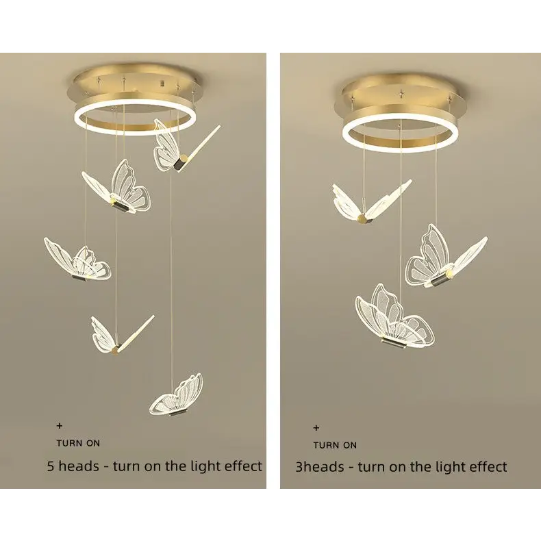 Modern Butterfly Chandelier for Living Staircase Bedroom - Home & Garden > Lighting