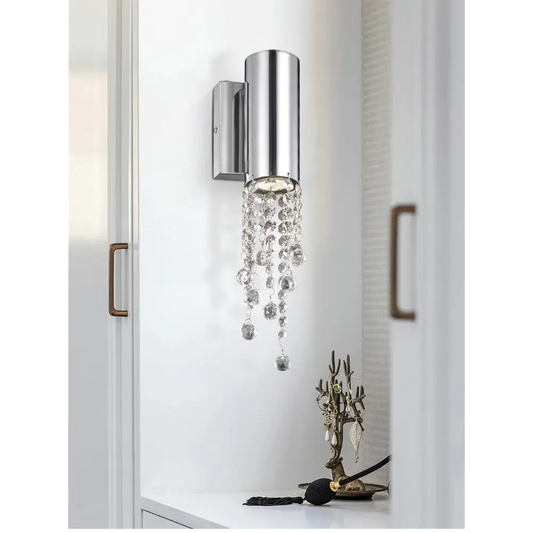 Modern Chrome Stainless Steel Wall Sconce for Living Bedroom - Sconces