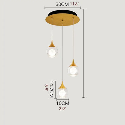 Modern Crystal LED Ceiling Chandelier with Balls for Living - Home & Garden > Lighting