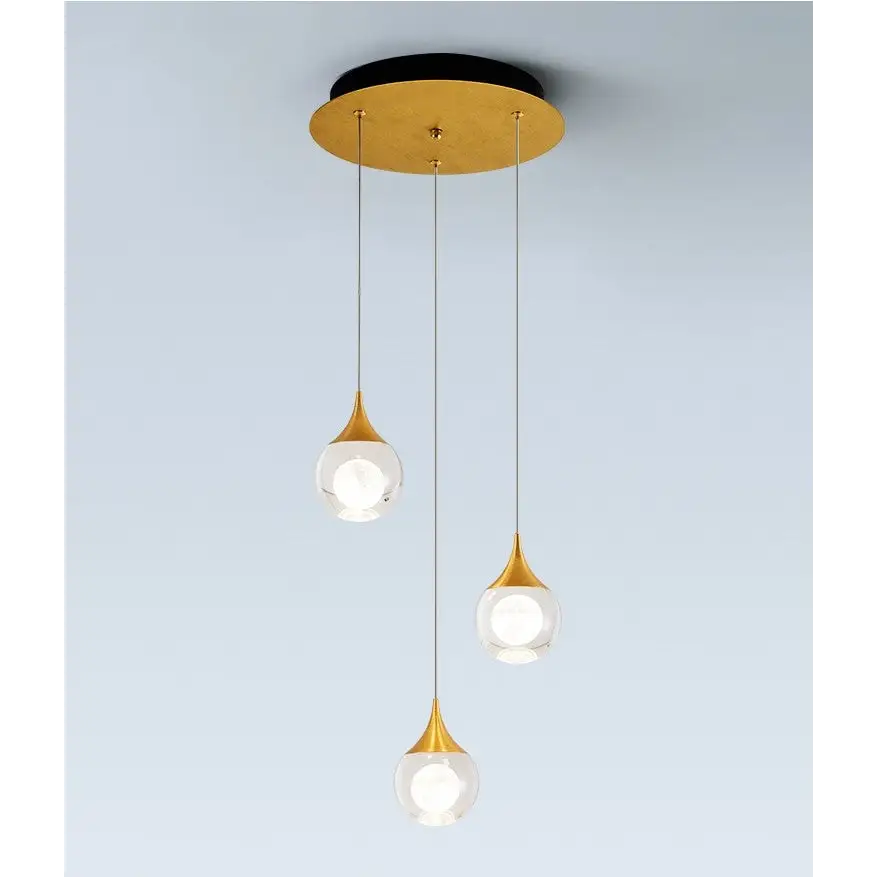 Modern Crystal LED Ceiling Chandelier with Balls for Living - 3 Lights Home & Garden >