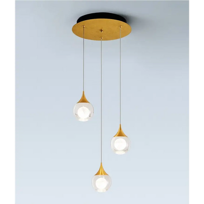 Modern Crystal LED Ceiling Chandelier with Balls for Living - 3 Lights Home & Garden >