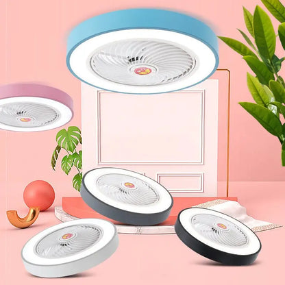 Nordic Round Bladeless Ceiling Fan Light - Lighting > lights Fans