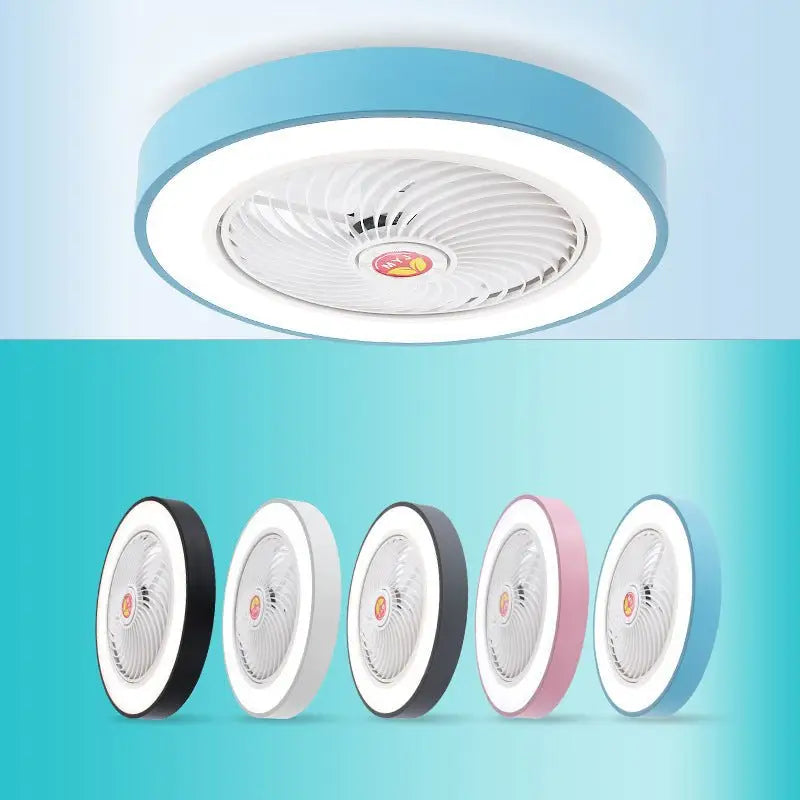 Nordic Round Bladeless Ceiling Fan Light - Lighting > lights Fans