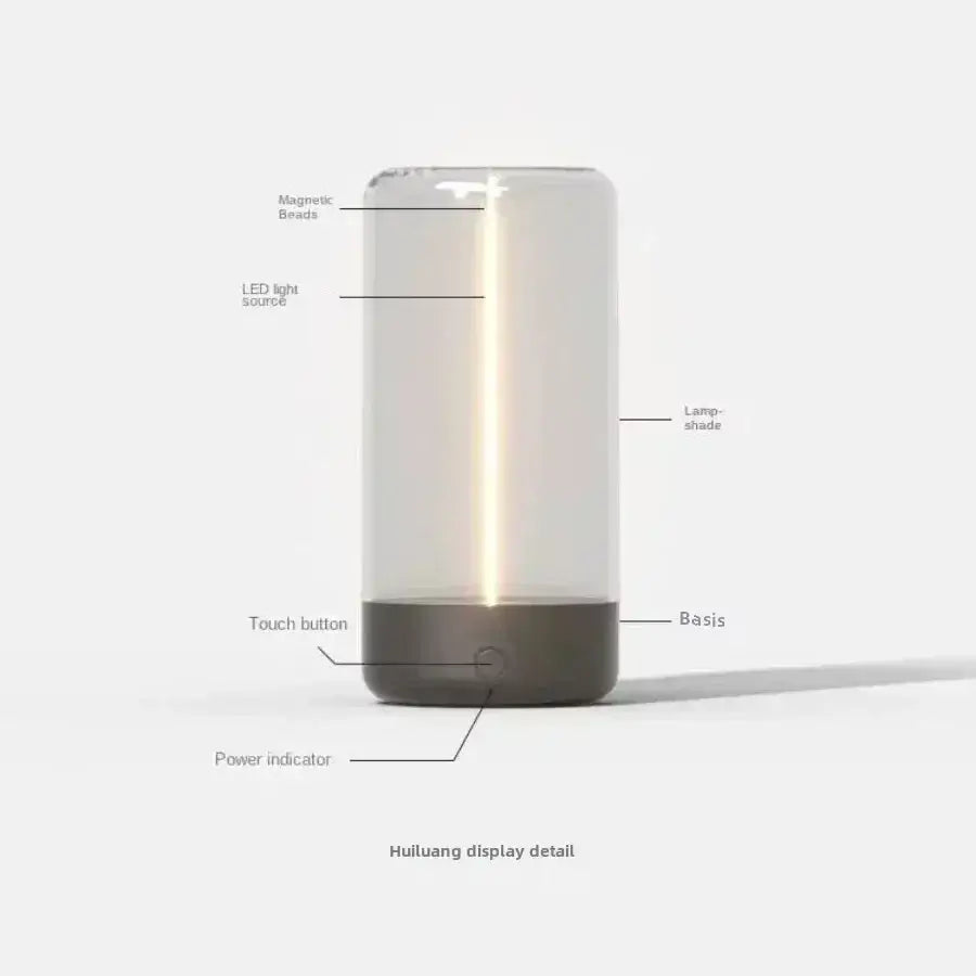 Portable Magnetic Ambient Lamp with Type-C Charging - Lighting > Table & Floor Lamps lamps