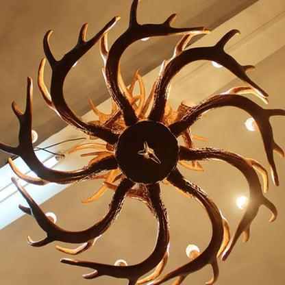 Retro Resin Antler Chandelier for Living Restaurant Bar - Home & Garden > Lighting