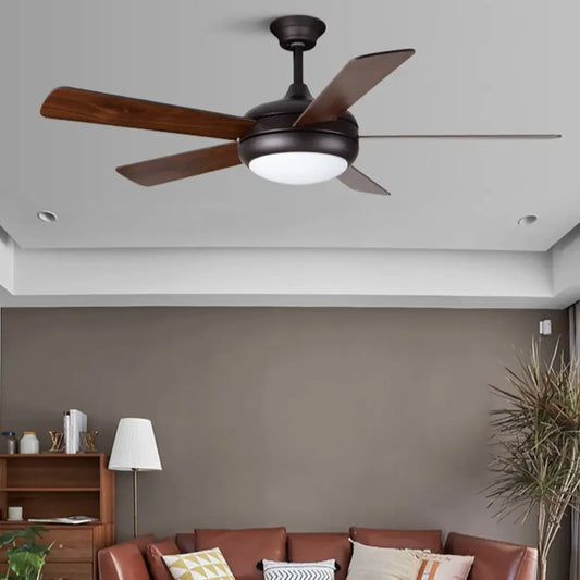 Retro Wood Fan Blade Ceiling with Lights - 46’’/116cm Lighting > Fans