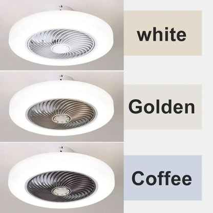 Smart Ceiling Fan with Light & Remote – 52cm Retractable Lighting > lights Fans