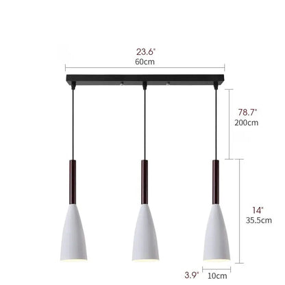 Vintage Metal LED Pendant Light for Kitchen Dining Living - Lighting