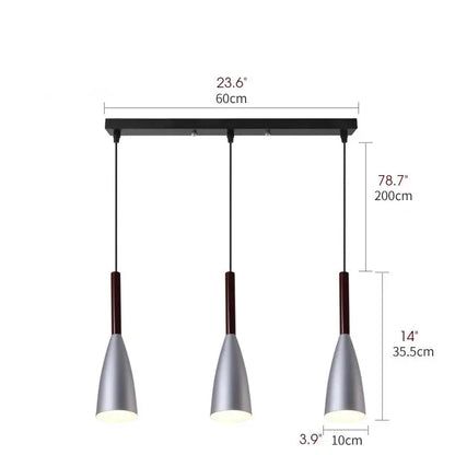 Vintage Metal LED Pendant Light for Kitchen Dining Living - Lighting