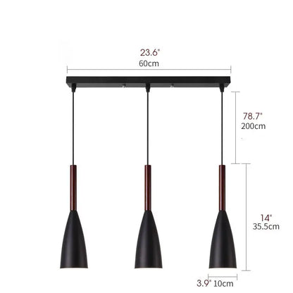 Vintage Metal LED Pendant Light for Kitchen Dining Living - Lighting