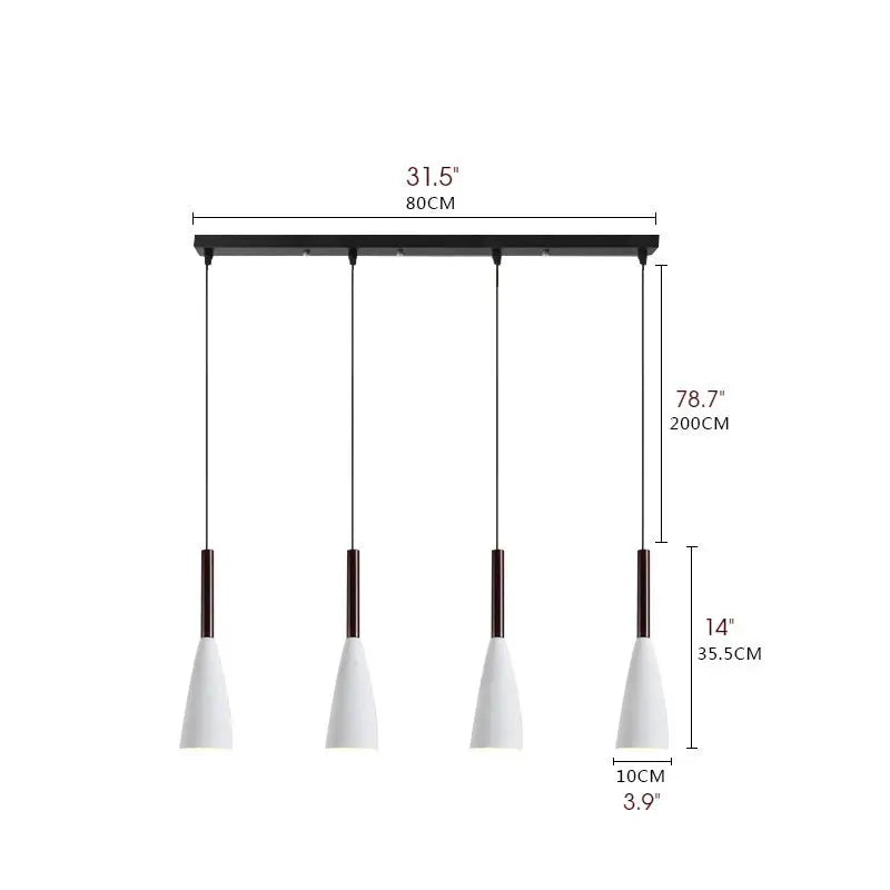 Vintage Metal LED Pendant Light for Kitchen Dining Living - Lighting