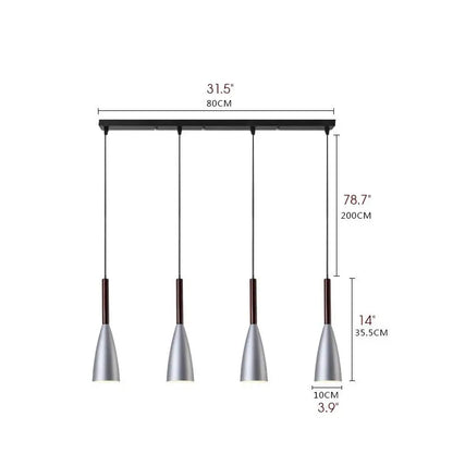 Vintage Metal LED Pendant Light for Kitchen Dining Living - Lighting