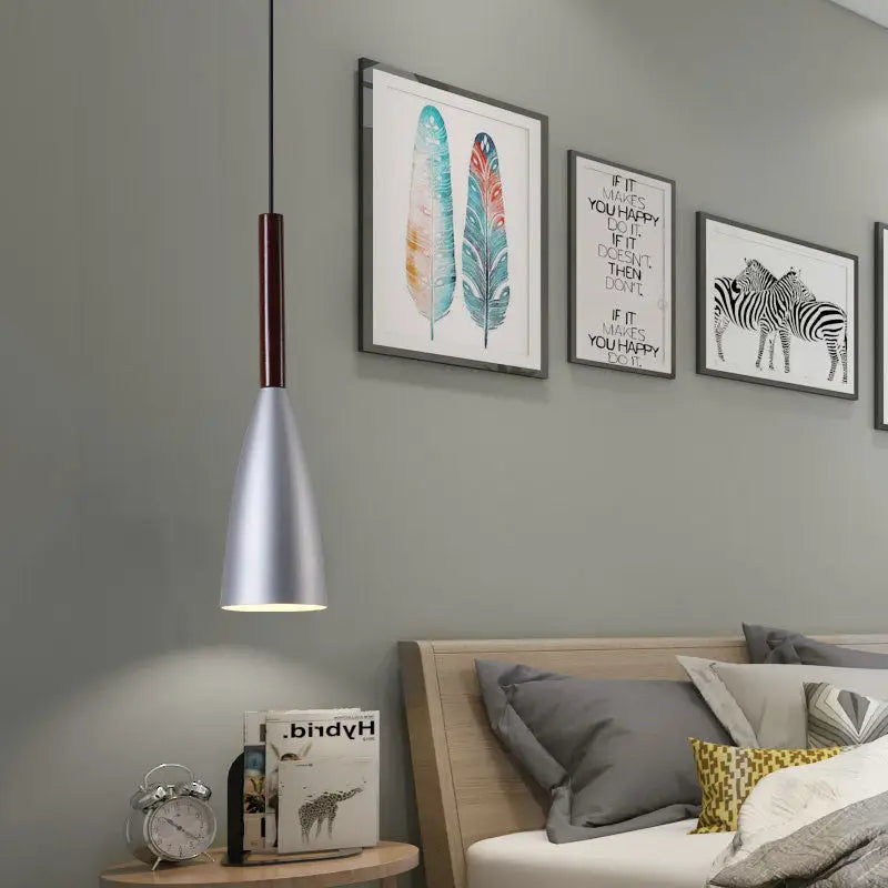 Vintage Metal LED Pendant Light for Kitchen Dining Living - Grey / 1 Head Lighting